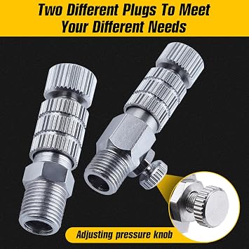 15 Pieces Airbrush Adapter Set Airbrush Quick Connect Airbrush Quick Release Disconnect Adapter Fitting Connector Set with Cleaning Tool for Air Compressor and Airbrush Hose