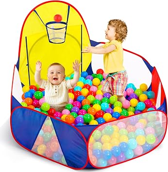 Eocolz Eocolz Parc Pop-Up Pliable avec Panier de Basket 120 cm