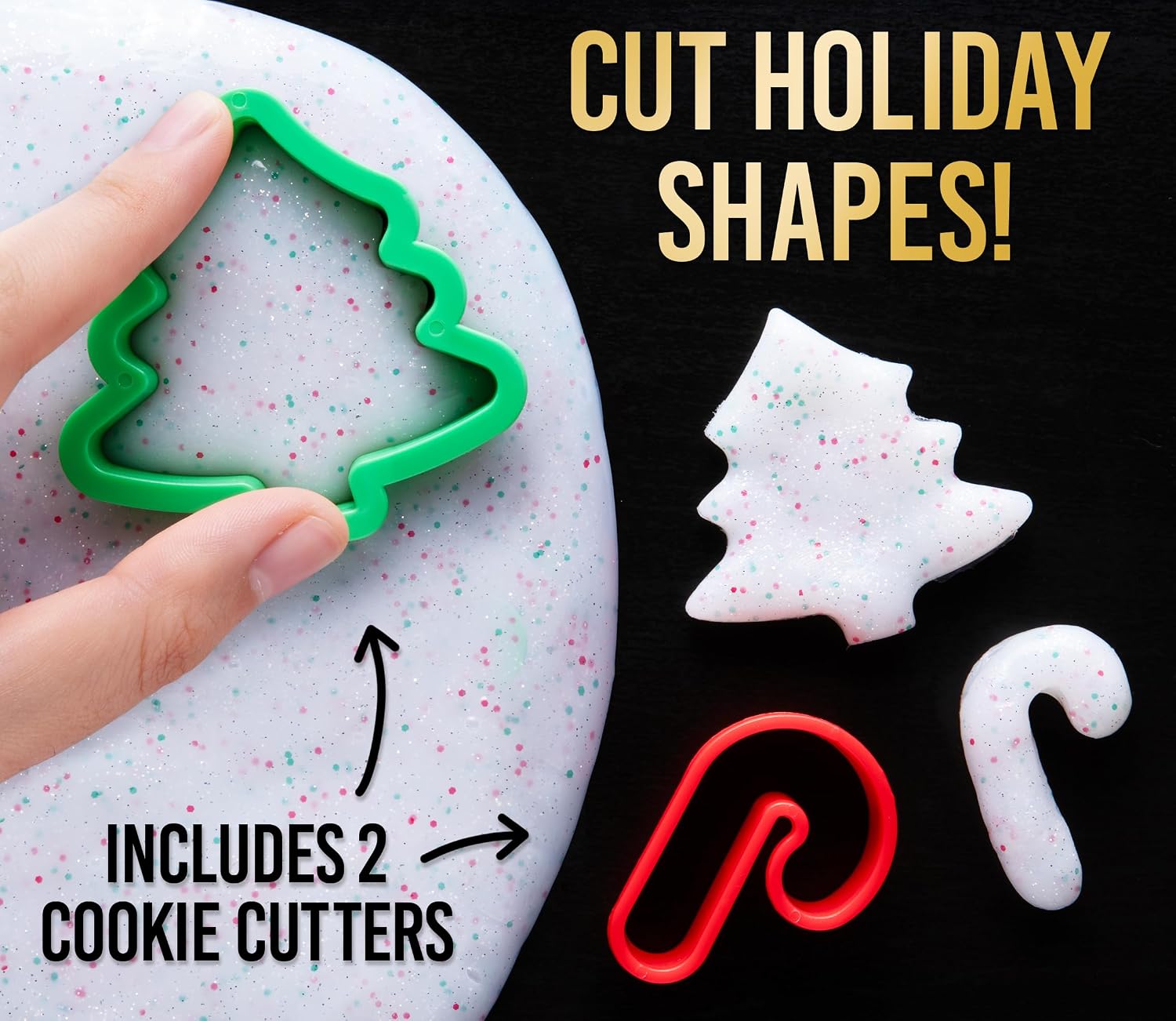Crazy Aaron's Thinking Putty® - Cookie Cutter - Cookie Cutters Sensory Putty for Kids and Grown ups in a 4" Tin - Creative and Endless Fun, Stress Relief Therapy Toys, Never Dries Out - Made in USA
