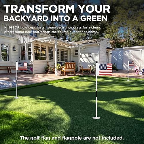 Miniatura 6 de KINGTOP - Copa de hoyo de golf  Cumple con las regulaciones PGAUSGA, accesorios de golf para práctica de putting green en el patio trasero,