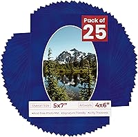 Vista 107 de Tapete de 5 x 7 para fotos de 4 x 6 pulgadas, con apertura de tablero ovalado verde Honeydew precortado, sin ácidos, mate para proteger tus