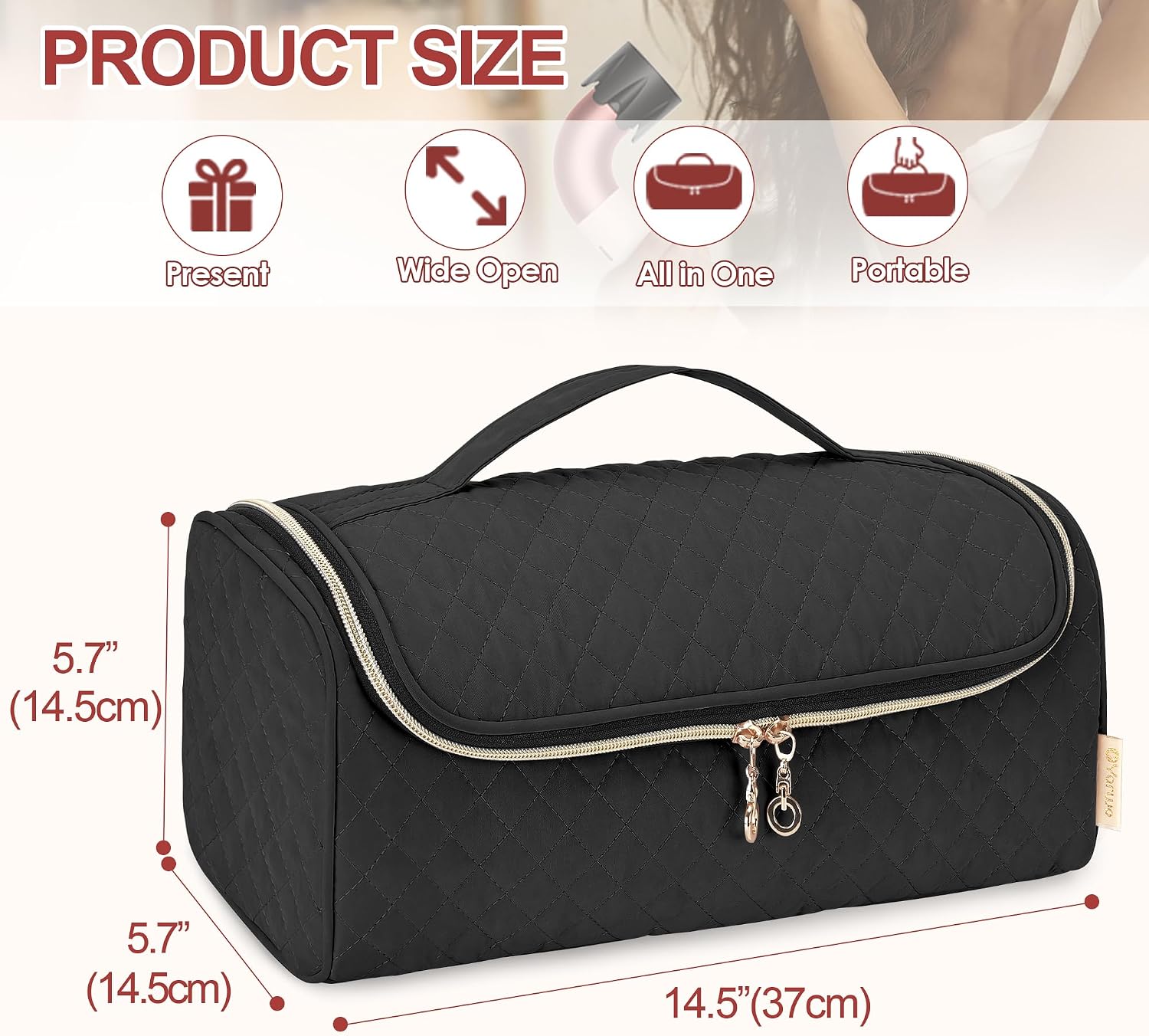 YARWO 2026 Upgraded Carrying Case Compatible with Supersonic r Hair Dryer image 5