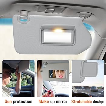 蜃気楼 13-18 Pathfinder 14-17 Infiniti QX60 Sun Visor Gray With