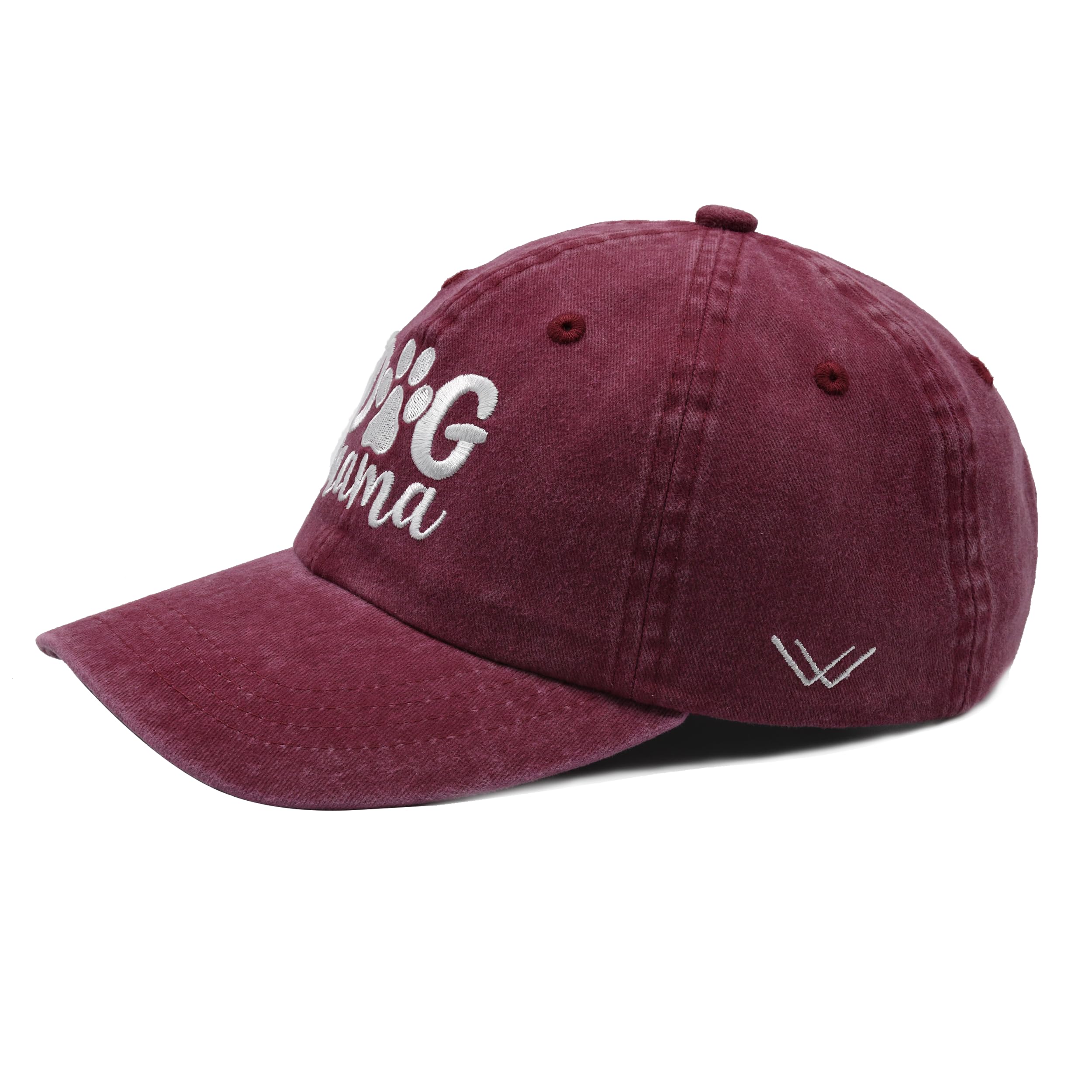 Sombrero de perro para mujer, ajustable, bordado, gorra de béisbol para mamá 4
