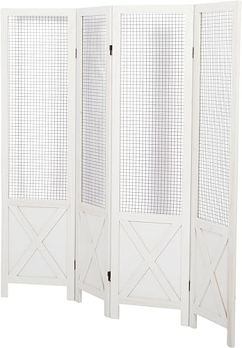 Miniatura 9 de uyoyous Divisor de habitación plegable de 4 paneles, separador de pantalla de privacidad, divisor portátil de pared, divisores independientes para