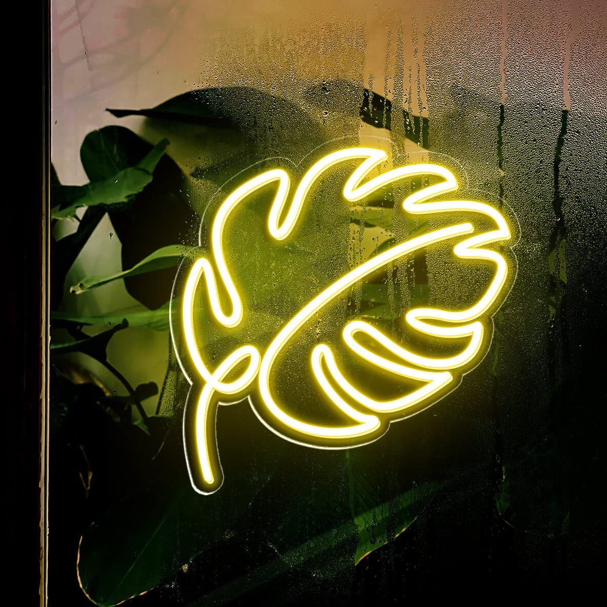 Amazon.com : Monstera Neon Sign, Neon Leaves Sign Monstera, Leaf Led Light  Neon Sign, Custom Neon Leaf Light Sign for Wall Dcor Bedroom (Green - 11"  Length) : Tools & Home Improvement