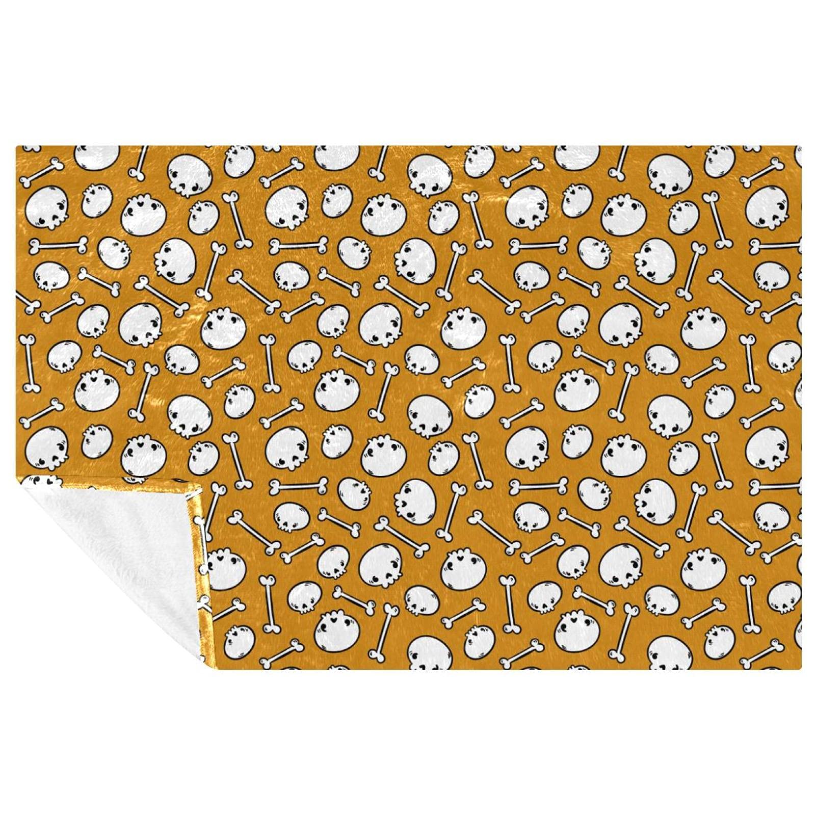 Couverture orange chaude pour rester au chaud sur le canapé en automne