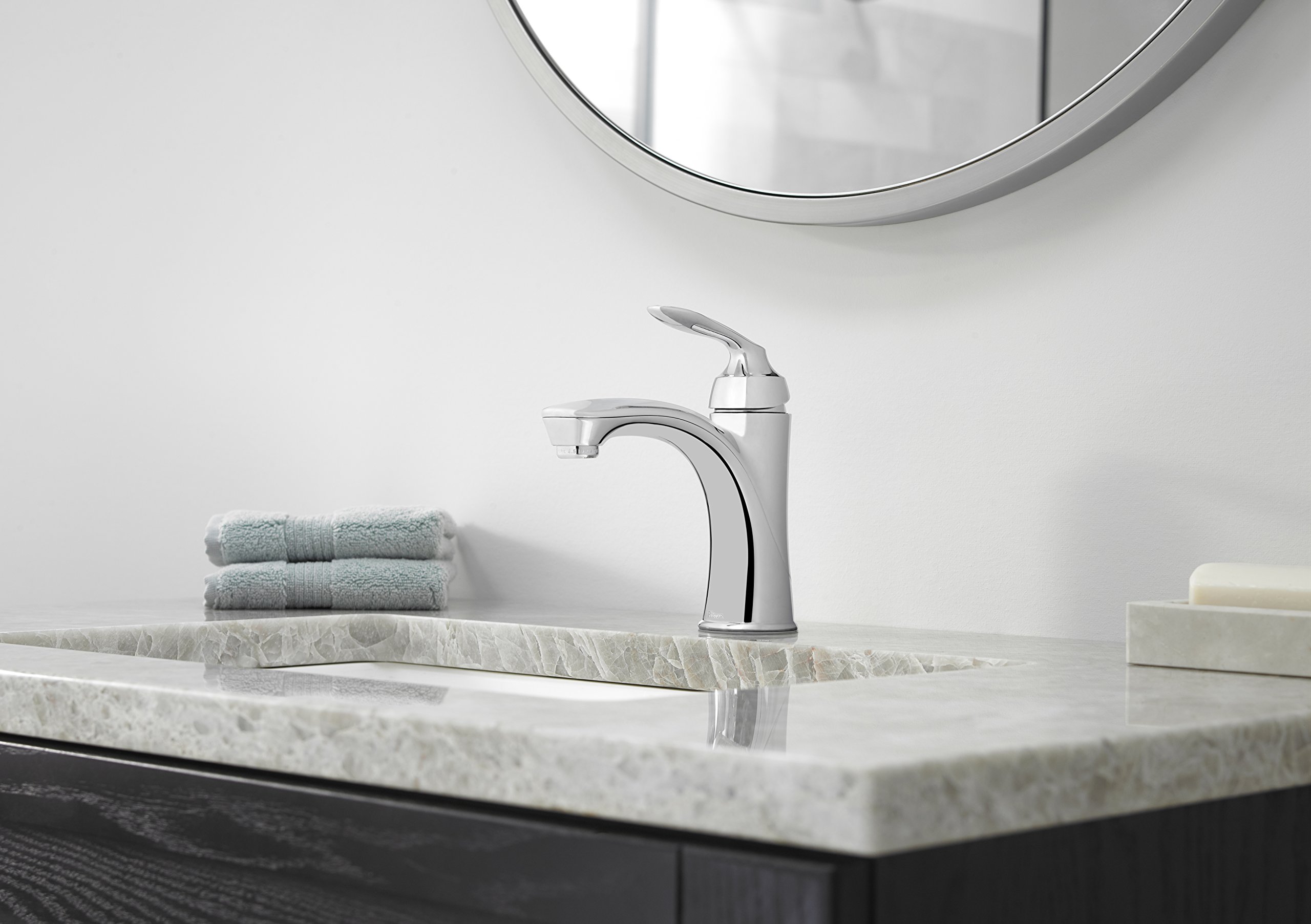 Pfister Avalon llave de baño de control individual, metal, Cromo pulido, 1.2 GPM
