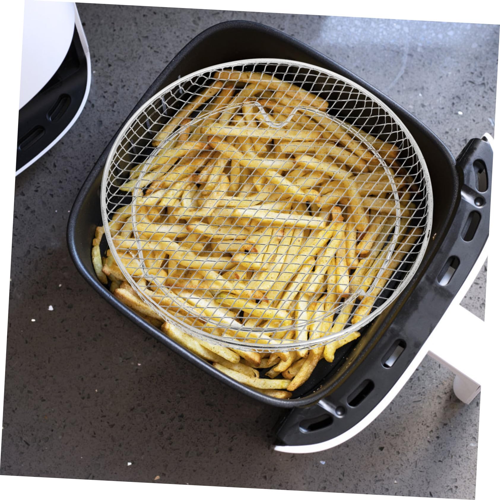 Uonlytech 13pezzi Acciaio Inox per Friggitrice ad Aria Impilabili per Massimizzare Spazio di Cottura di Accessori per Cucinare Piatti Contemporaneamente