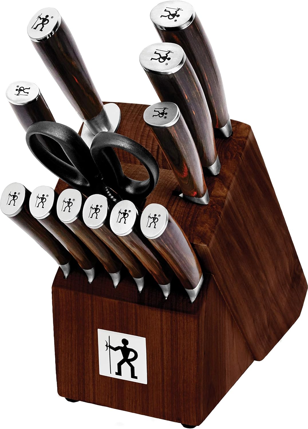 HENCKELS Damascus Kitchen Knife Block Set Premium Knife Set