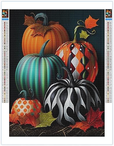 Kits de pintura de diamantes para adultos, bricolaje 5D Acción de Gracias, kit de pintura de diamantes de taladro completo, arte de diamantes de