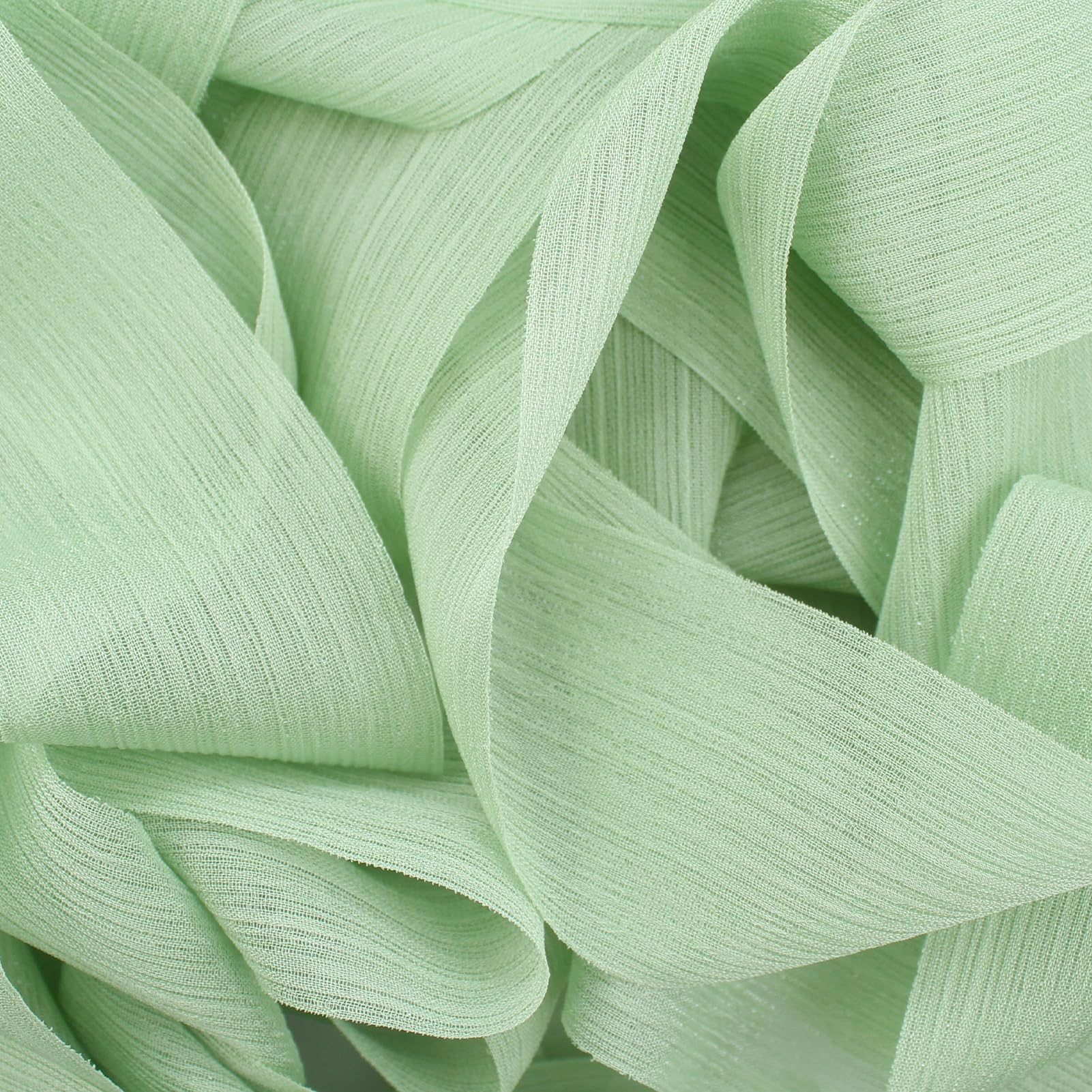 Nastro In Chiffon Verde 4cm X 5m - 4 Rotoli Per Regali, Matrimoni E Decorazioni - Foto 10
