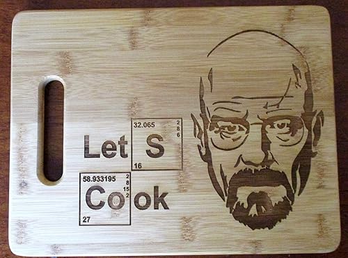 Miniatura 5 de Custom Bamboo Cutting Board Wedding gift Let's Cook Engraved Breaking Bad cutting board Small bamboo cutting board Cheese board New Thicker 11.5 X