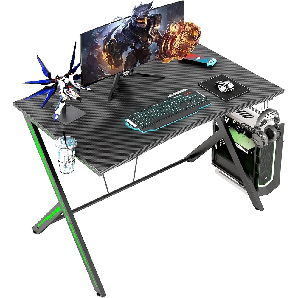 GALAXHERO 45.2" Large Gaming Desk, Gamer Computer Desk with