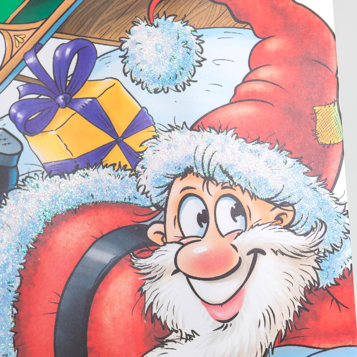 Idena 30346-12 - Torba na butelkę Santa, 12 sztuk, 12 x 36 x 9 cm, torby papierowe, torby na prezenty, torby świąteczne