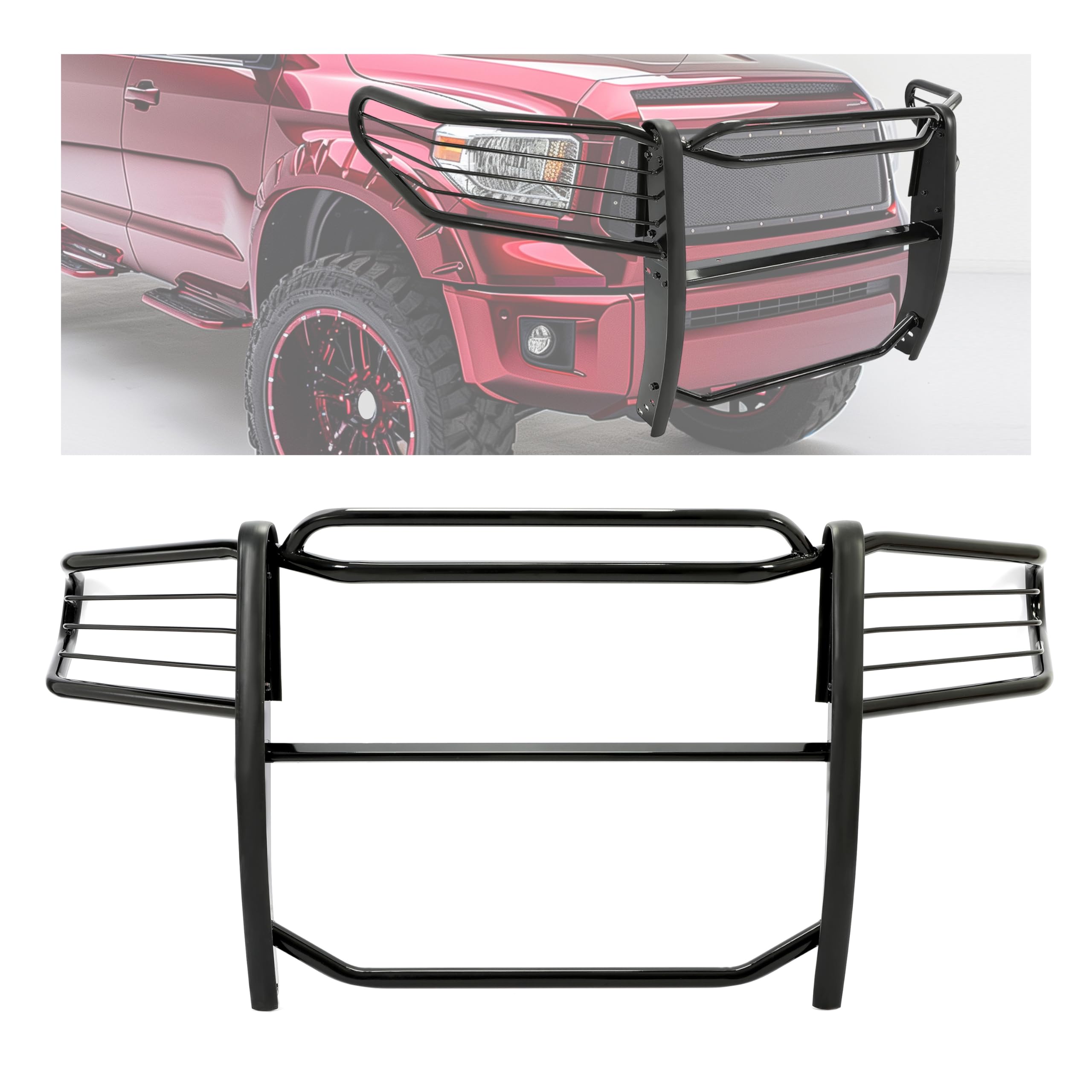 Amazon | Kojem フロントバンパーブラシガード 2007-2013 トヨタ