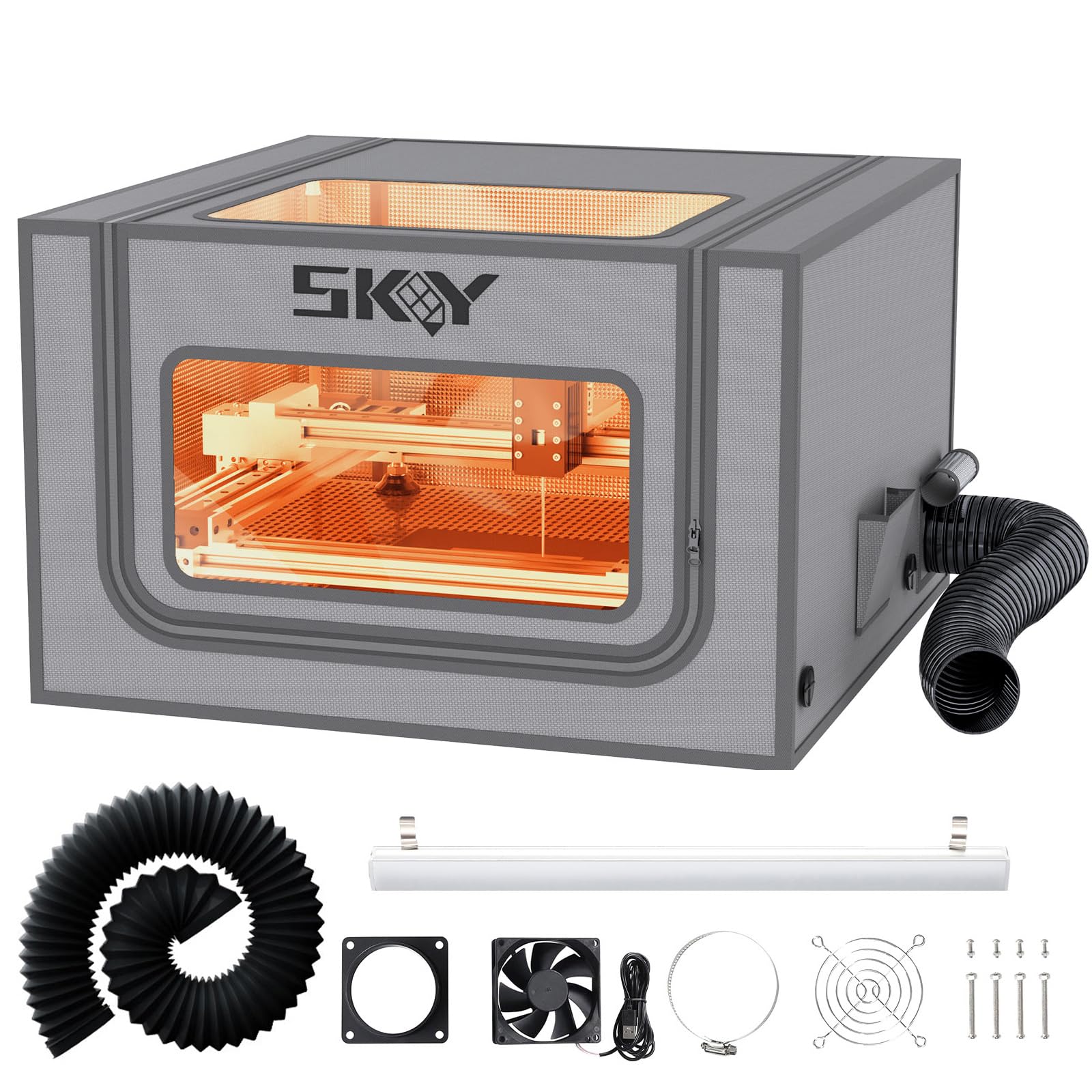 Amazon.com: Laser Engraver Integrated Enclosure with LED Light
