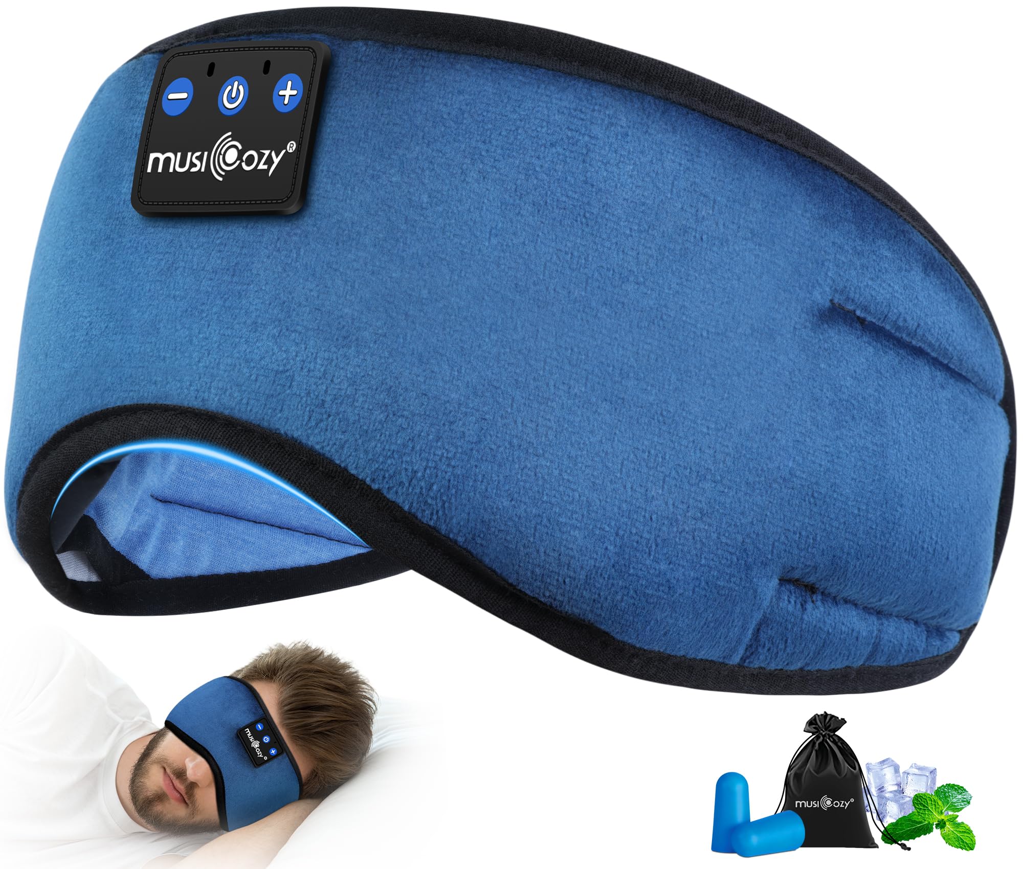 MUSICOZY Bluetooth 5.4 Sleep Headphones Sleeping Eye Mask Earbuds Headband — Amazon image 15