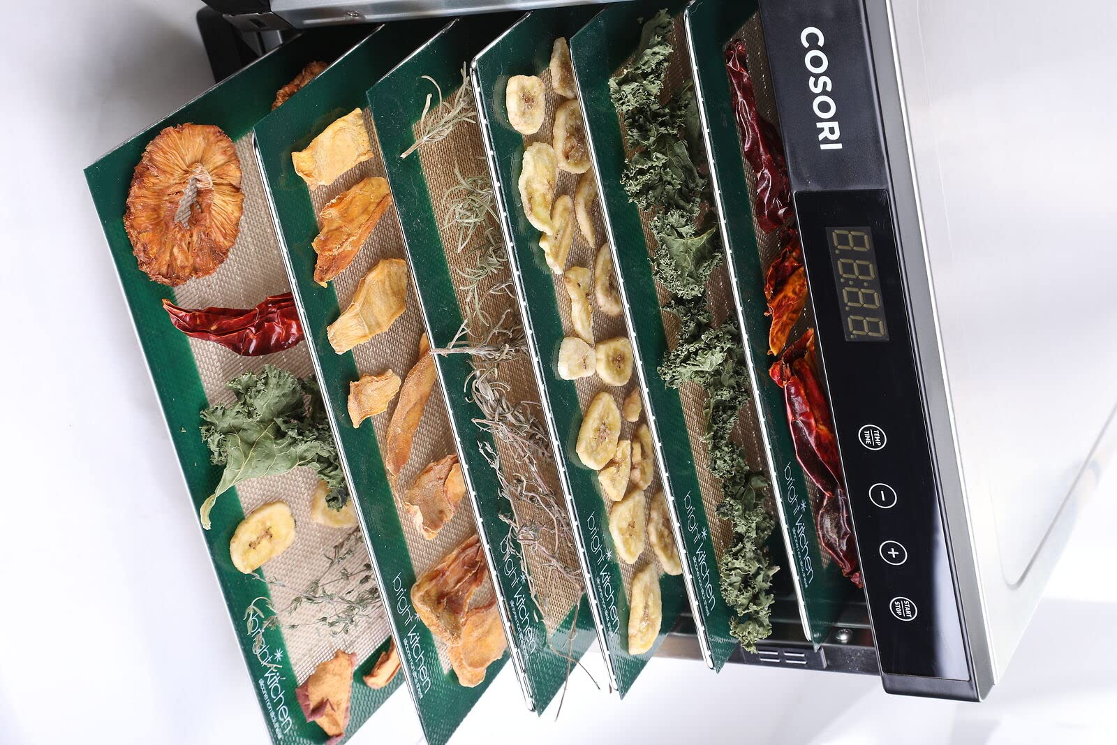 Paquete de 6 bandejas de acero inoxidable de 12 x 13 pulgadas, compatible con Magic Mill Pro, compatible con BioChef Arizona Deshidratador de secado de repuesto brillante cocina