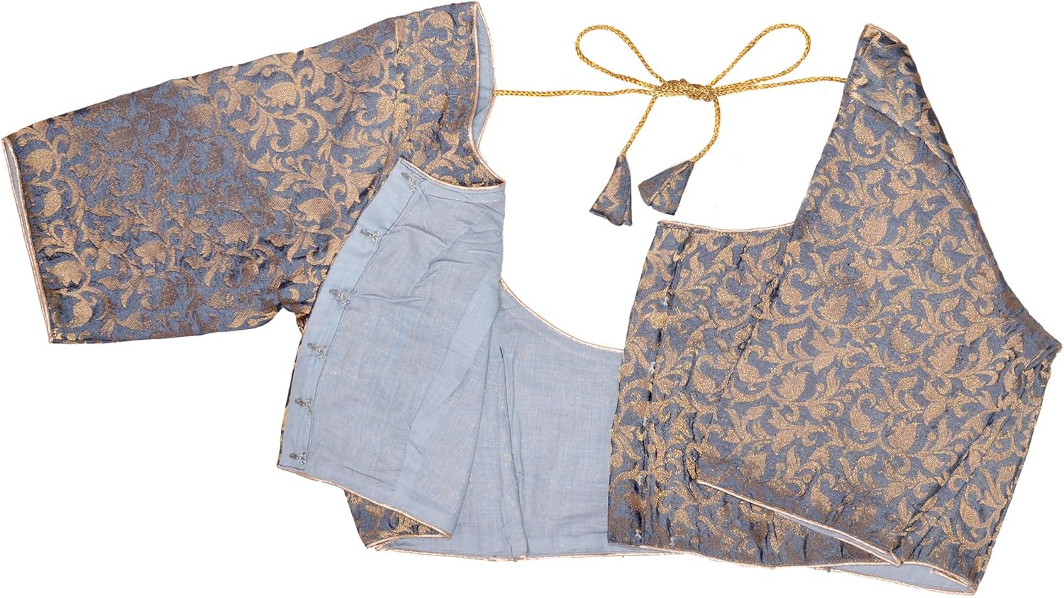 Chandrakala Banarasi Blouses for Women Sarees,Readymade (B181-P) - Image 4