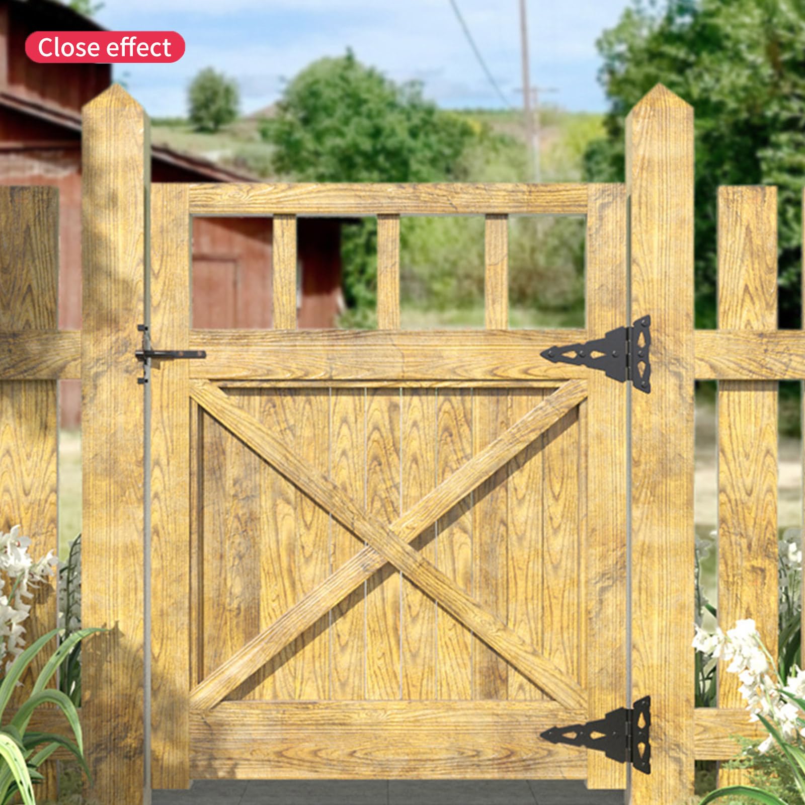 Pestillos de puerta de hierro resistente de seguridad al aire libre valla puerta cierre automático hardware puerta cierre automático