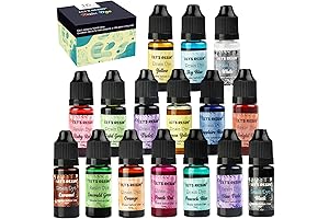 LET'S RESIN Epoxy Resin Paint Pigment - 16 Color Concentrated Liquid Epoxy Resin Dye