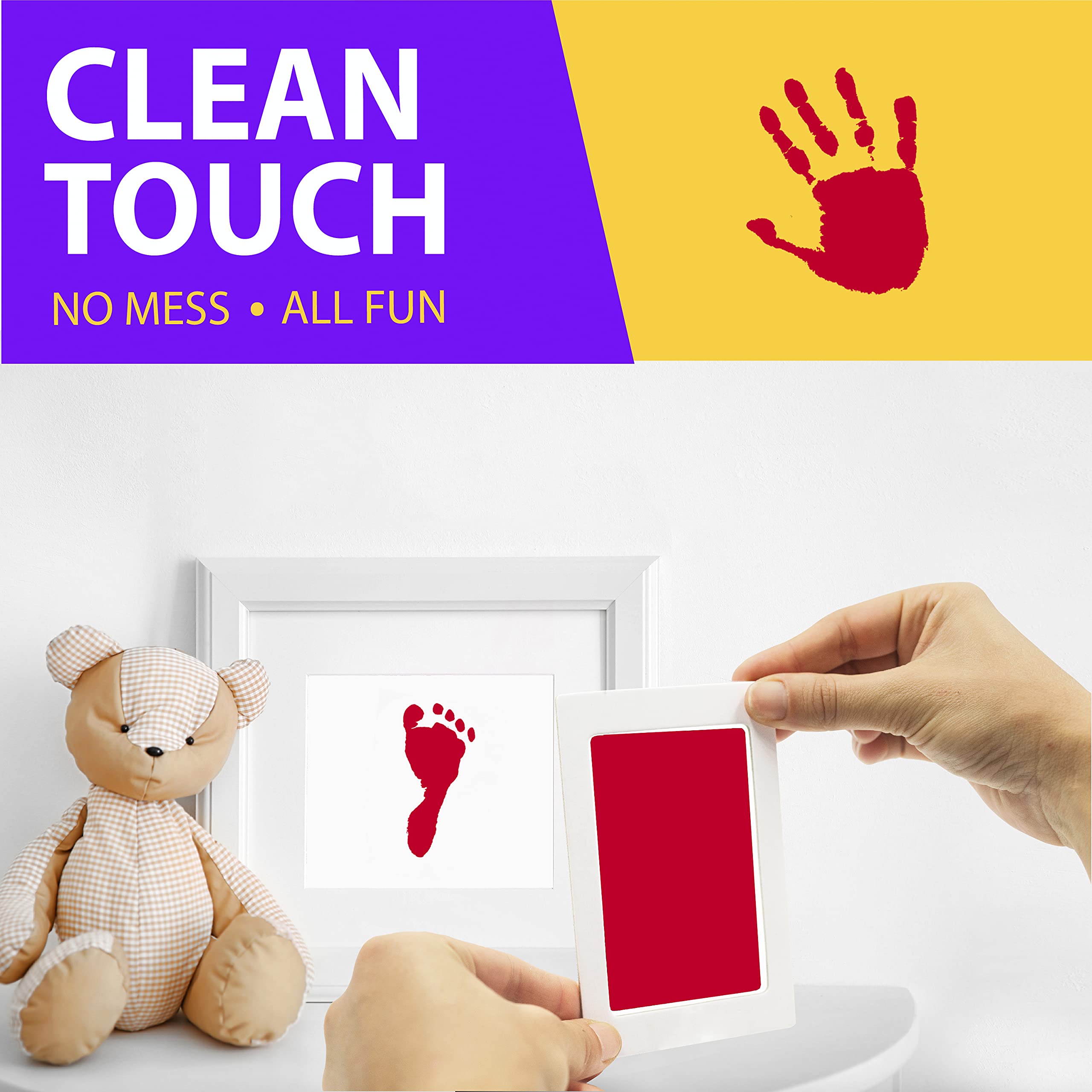 Extra Large Clean Touch Ink Pad For Baby Handprints And