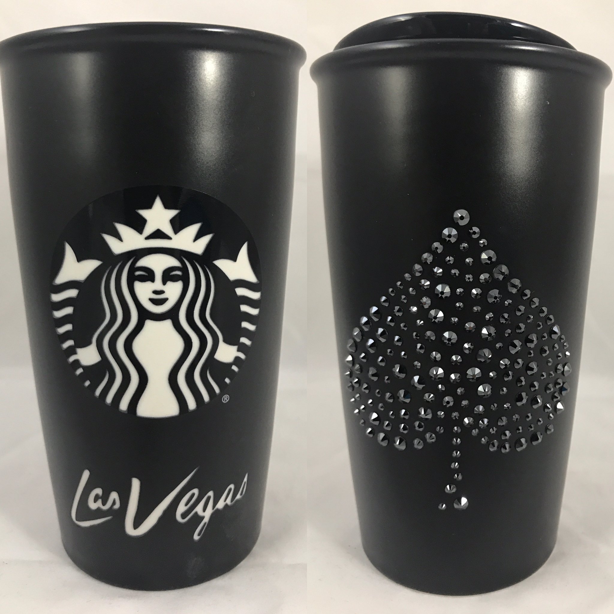 Amazon.com | Starbucks Las Vegas Blvd Collectible Tumbler with Crystal  Spade on Side: Tumblers & Water Glasses