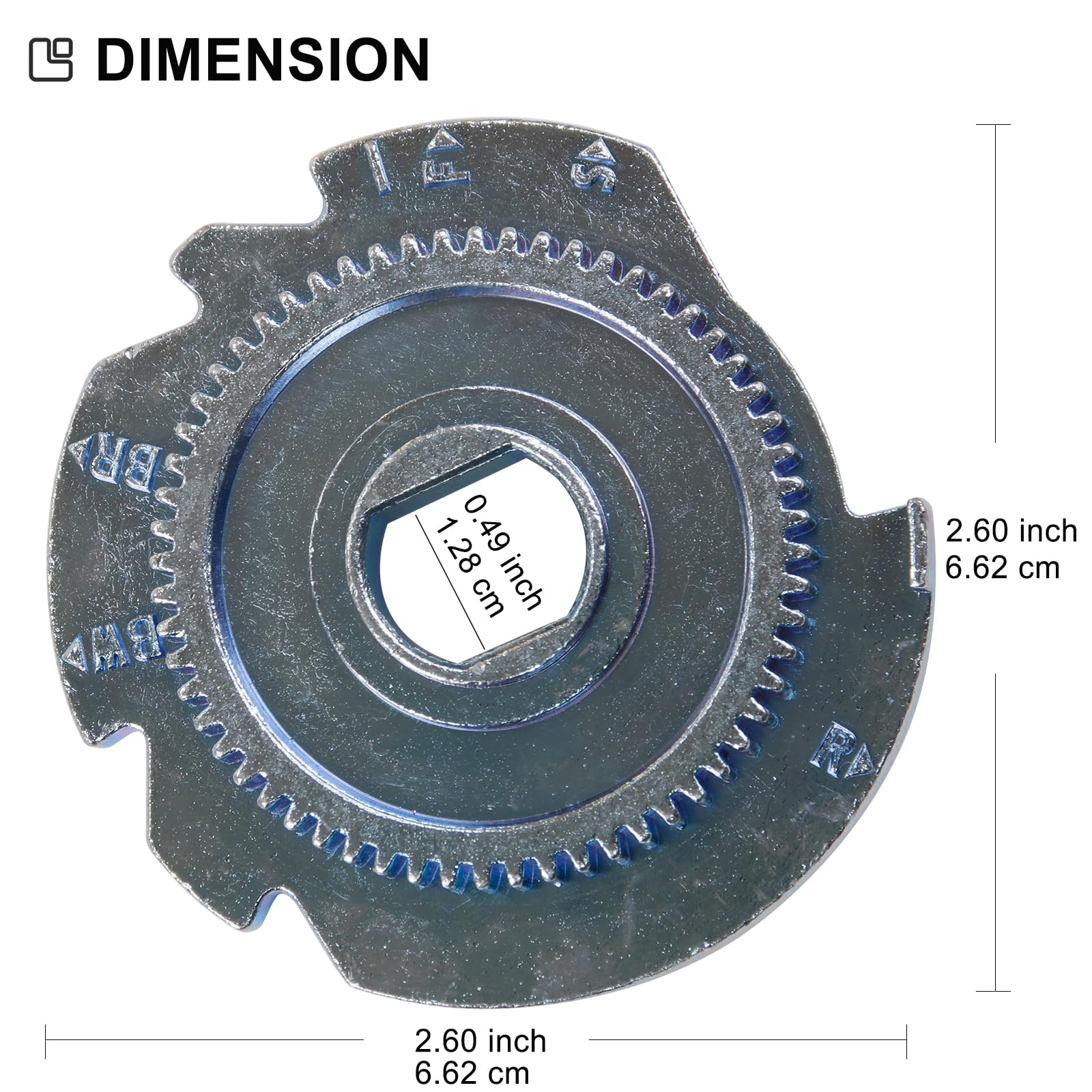 7283489 Water Softener parts - High Precision Metal Cam and Gear 