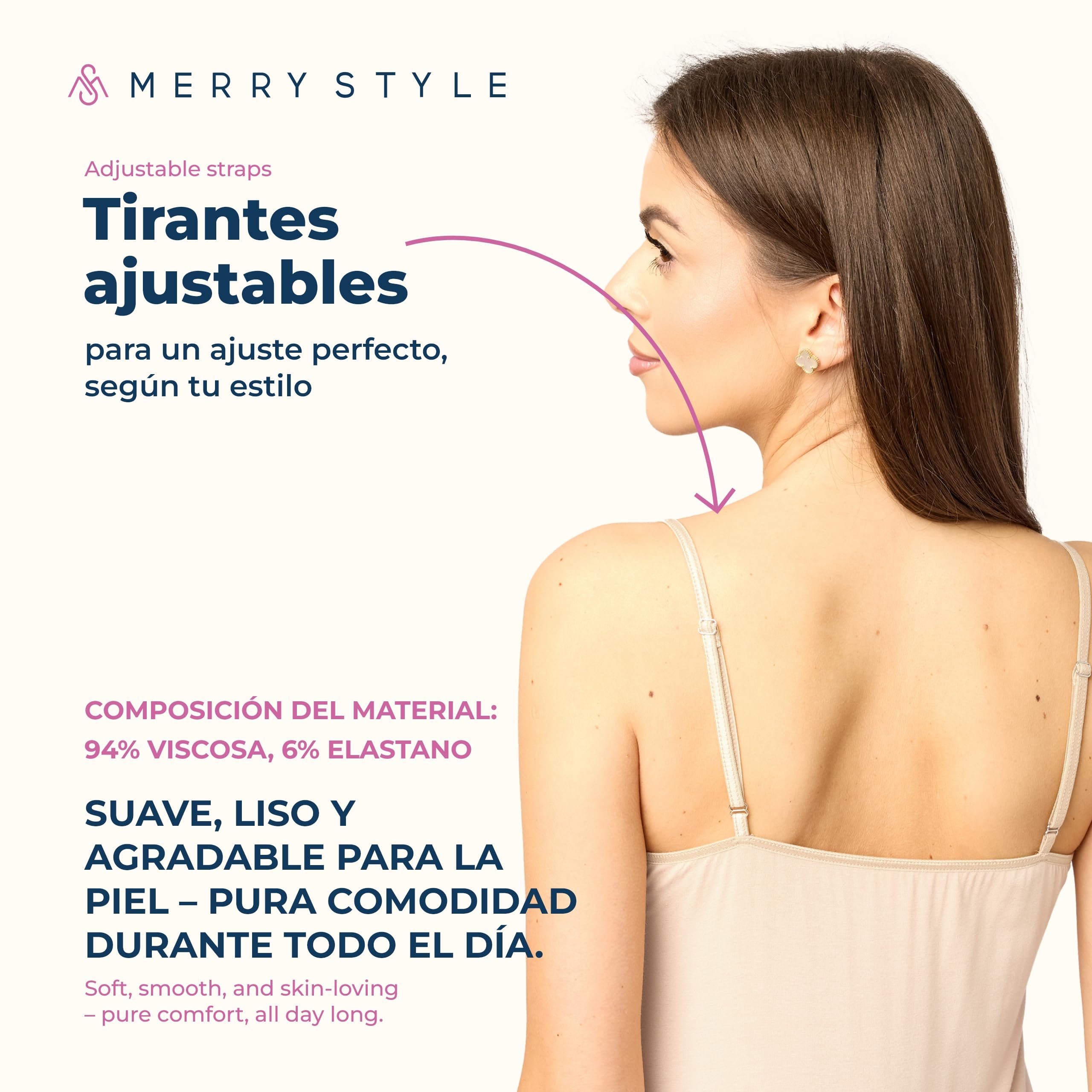 Merry Style Combinación Vestido Interior Mujer 2Pack MS10-203