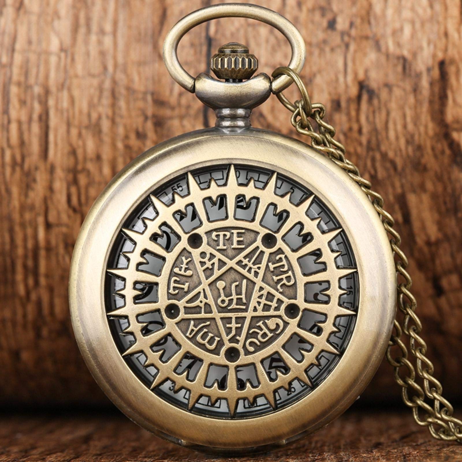 Relojes de Bolsillo, Pentagrama Hueco Reloj de Bolsillo Sobrenatural Hombres Mujeres