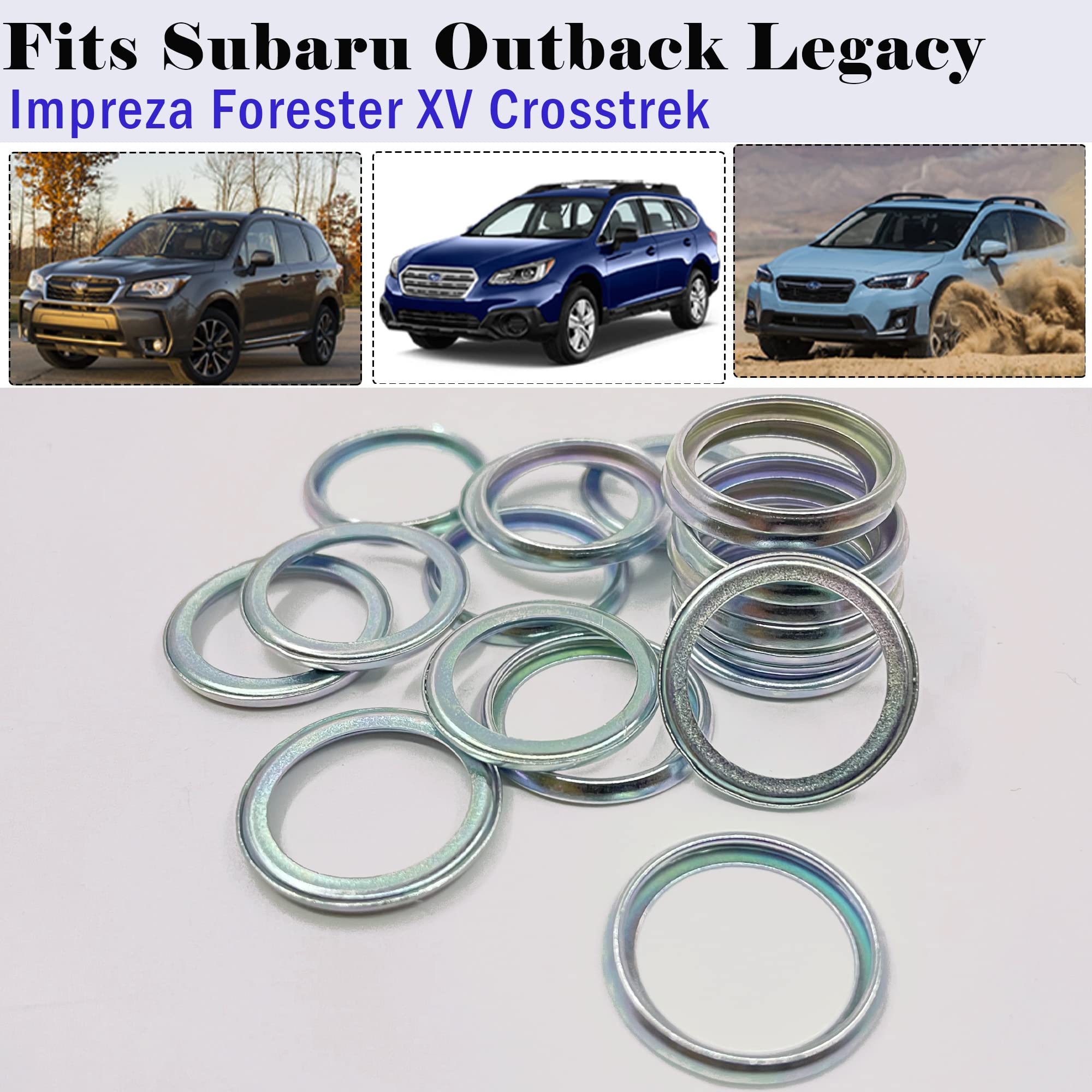 20 Packs 803916010 Subaru Oil Drain Plug Gaskets Compatible