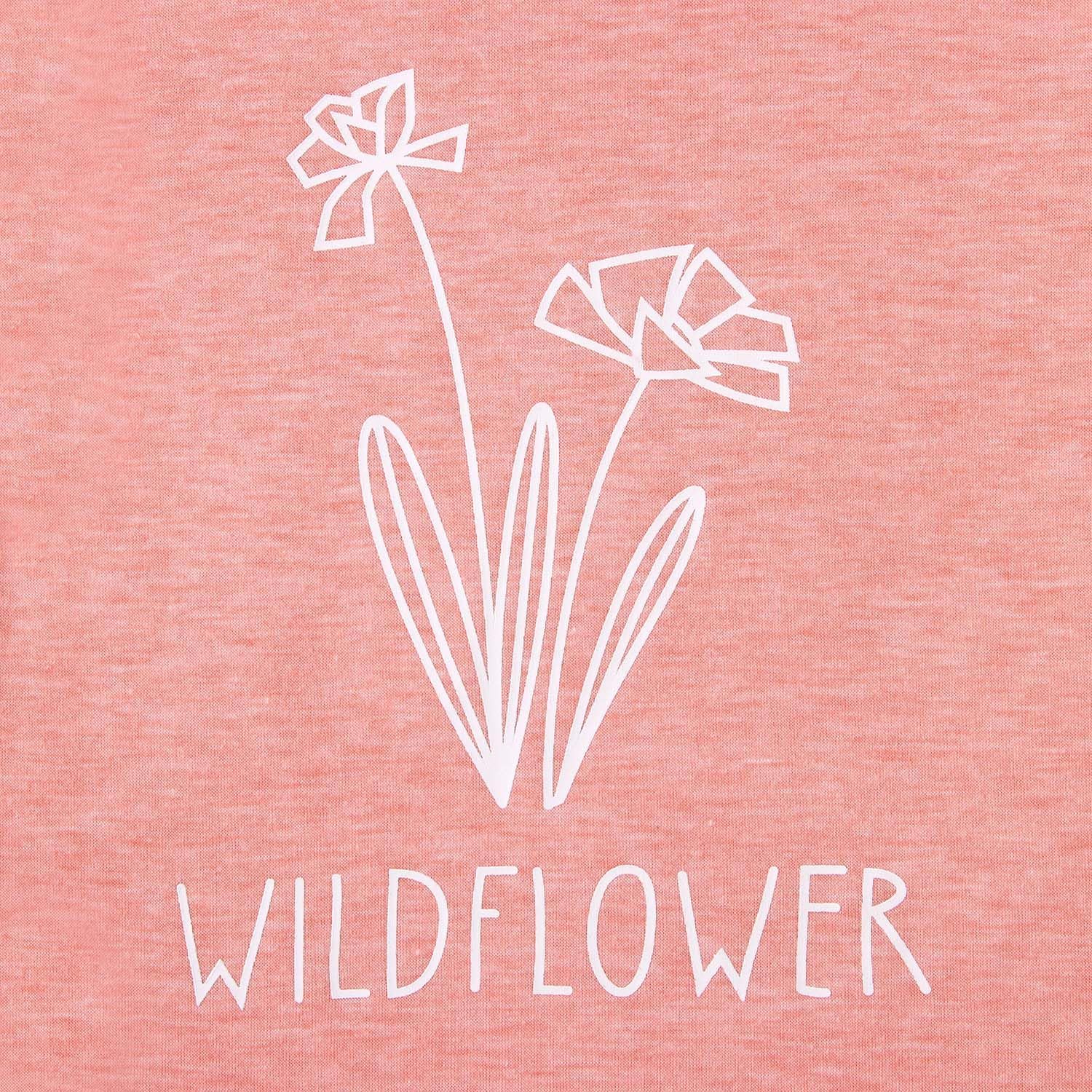 Raising A Wildflower Mommy and Me Shirts Cute Floral Graphic T-Shirt Mom and Daughter Outfits Summer Short Sleeve Tees - Image 6