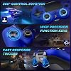 Wireless Controller for PS-4, Game Controller for PS-4/Pro/Slim/PC, Bluetooth Gamepad Joystick with Vibration Touch Panel, Upgraded Six-Axis Sensor, 3.5mm Audio Jack (BLUE)