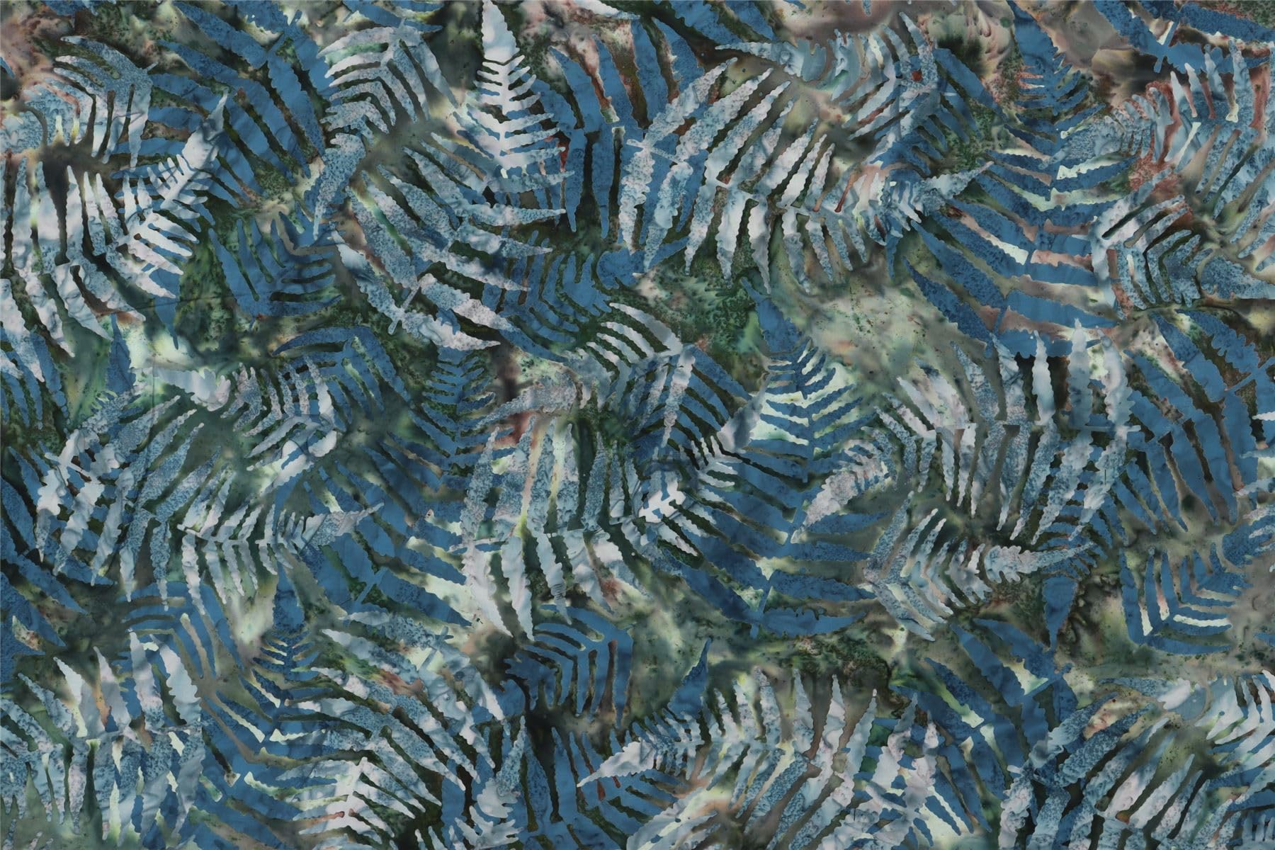 LoudElephant Handmade Batik Cotton Fabric on the Roll Cut to Order 118cm 46" Wide by 50cm Length - Print 014