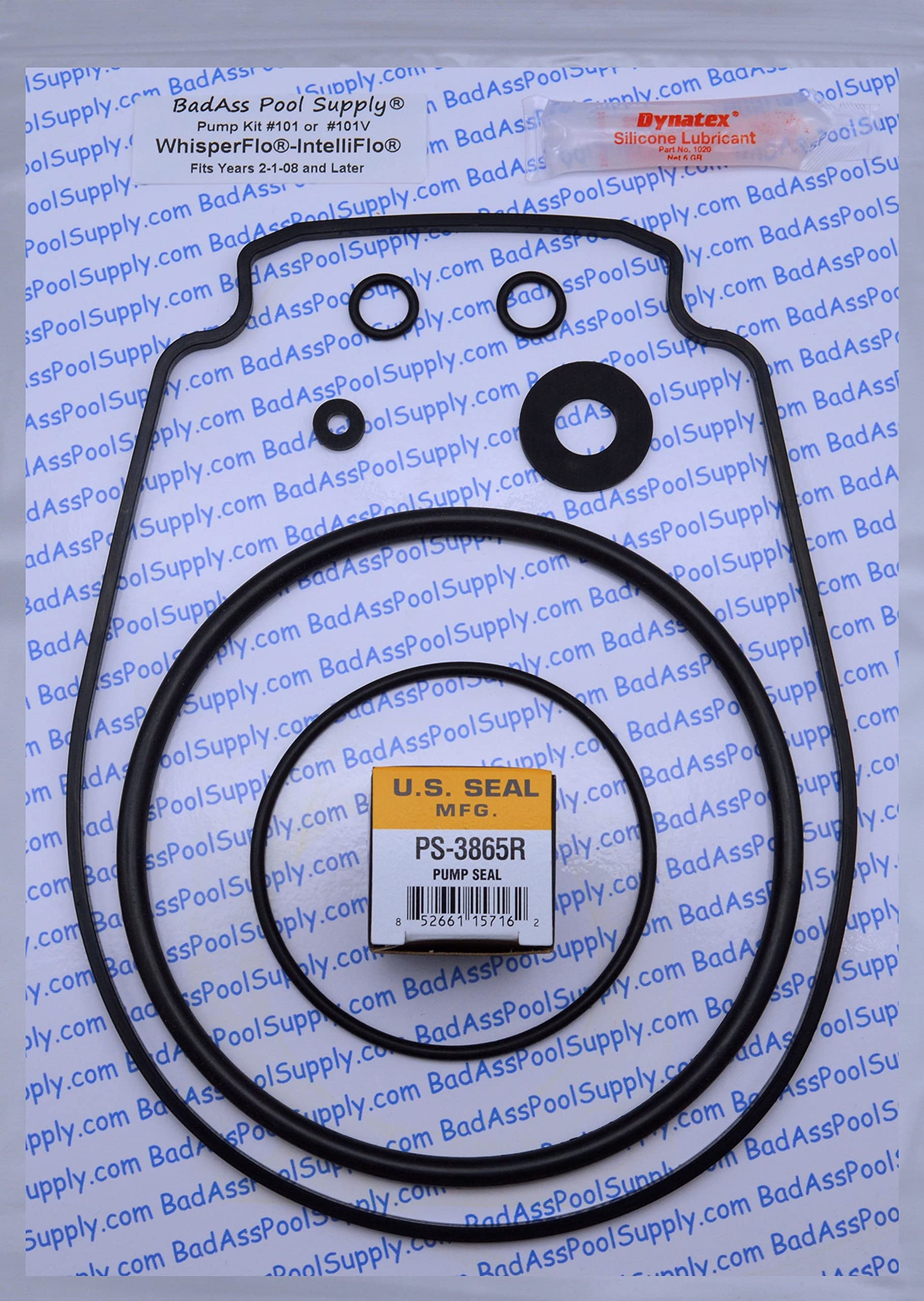 BadAss Pool Supply Saltwater O-Ring Rebuild Repair Kit for Pentair WhisperFlo IntelliFlo, for Pumps Built 2-1-2008 and Later, Kit 32. This Includes The #1 Choice of Shaft Seals from US Seal Mfg.