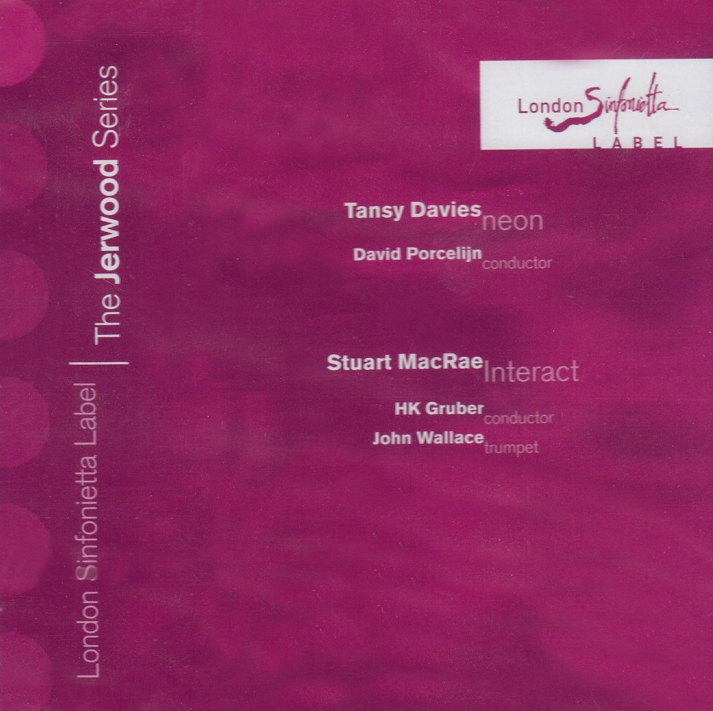 London Sinfonietta Jerwood Series Macrae Davies CD NEW