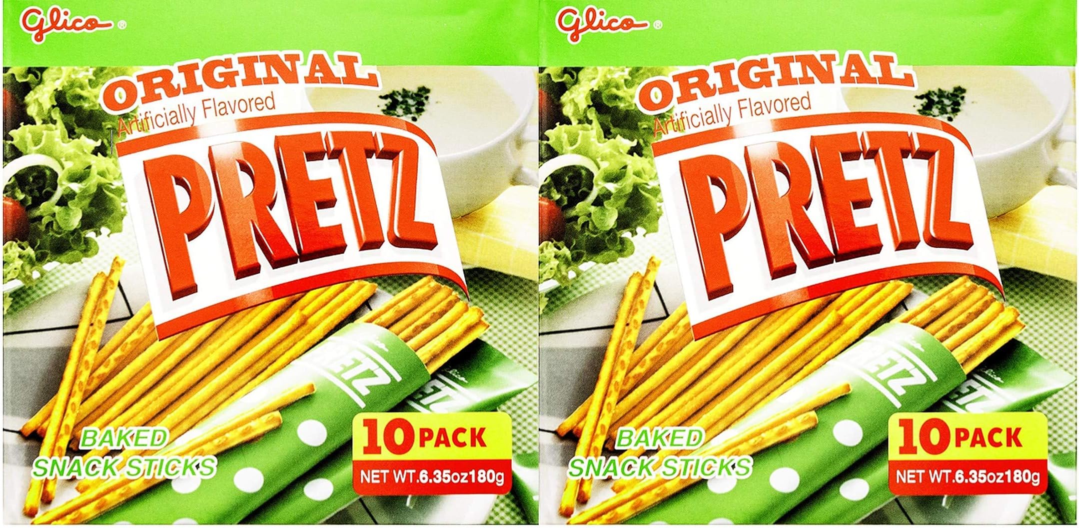 Pretz Original Baked Snack Sticks 6.35oz, 2 Pack