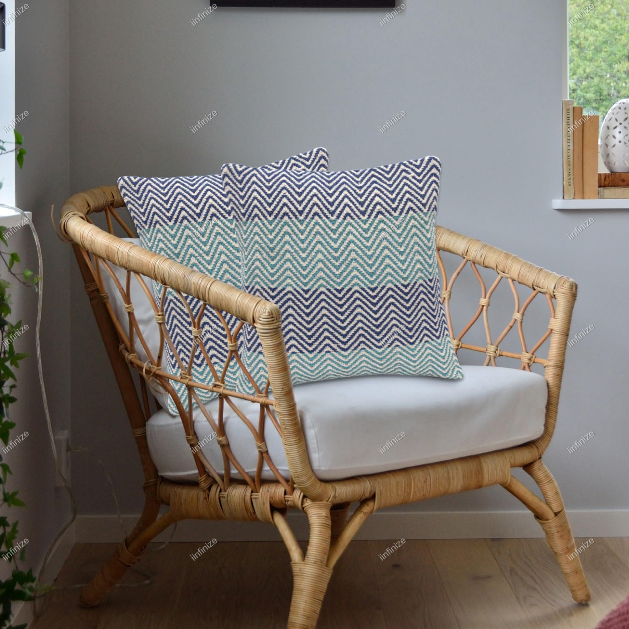 Housse de coussin en coton Kilim 45cm : l'élégance rustique d'un tissage turc traditionnel pour canapé