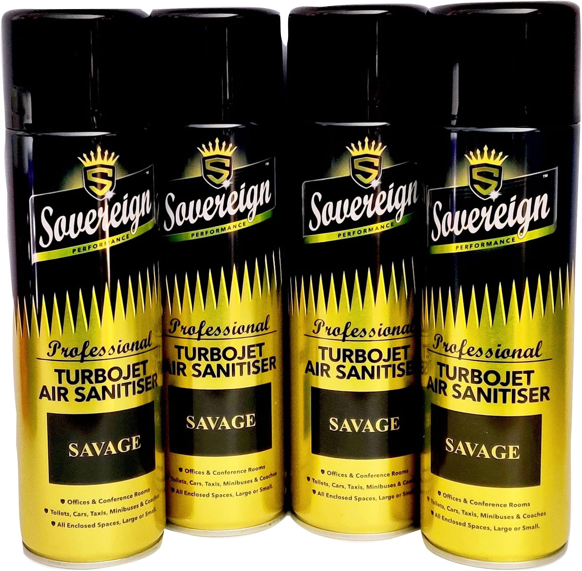 Flava Car Air Freshener Turbo Can Spray Billion (Pack of 3) Strong