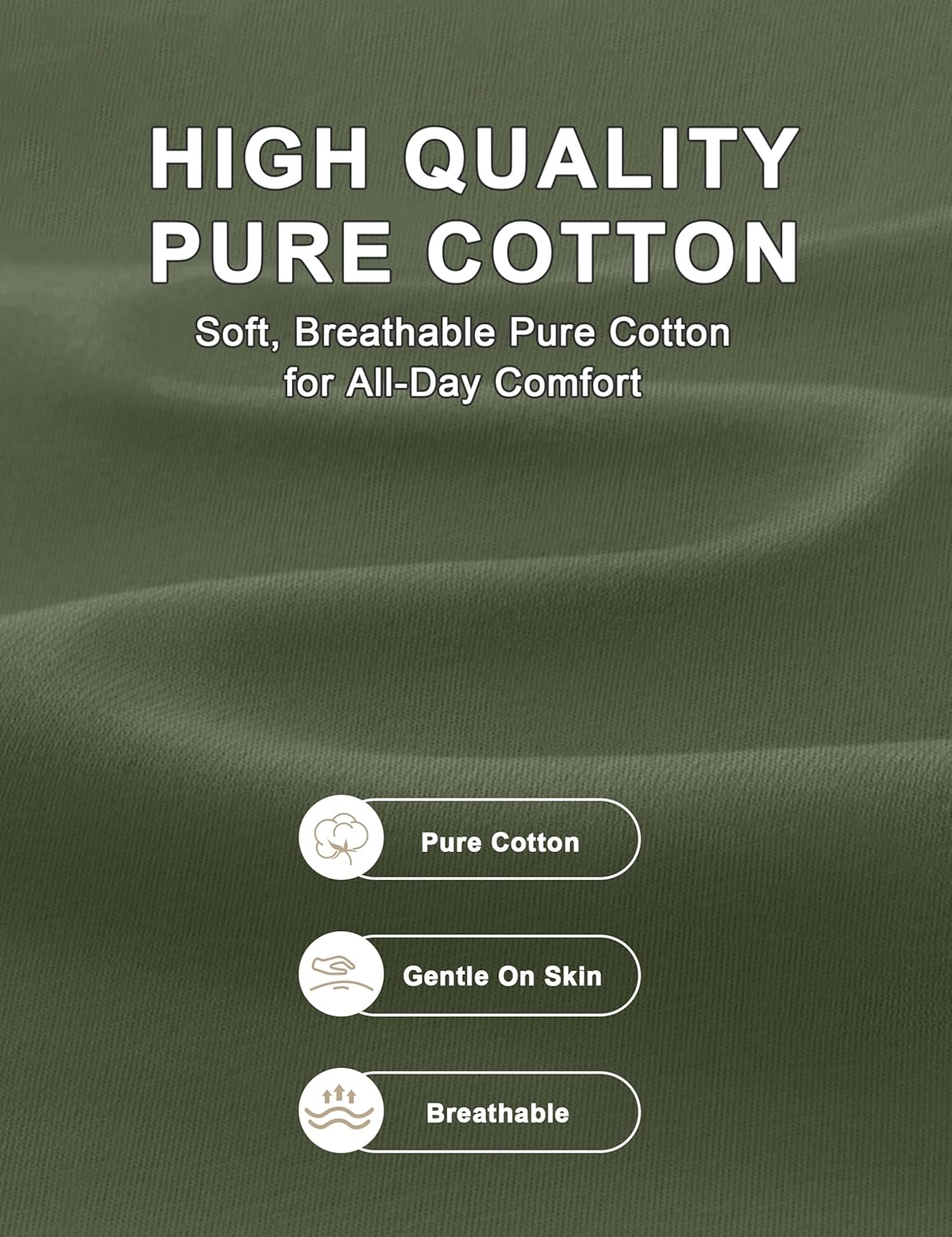 Cotrasen Men's Long Sleeve Shirts Cotton Crew Neck Pocket T Shirts Moisture Wicking Soft Comfort Casual Tee Shirts - Image 6