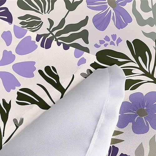 Miniatura 6 de Cortina de ducha botánica floral bohemia, bonita cortina de baño abstracta de mediados de siglo, flores modernas de mediados de siglo, primavera y