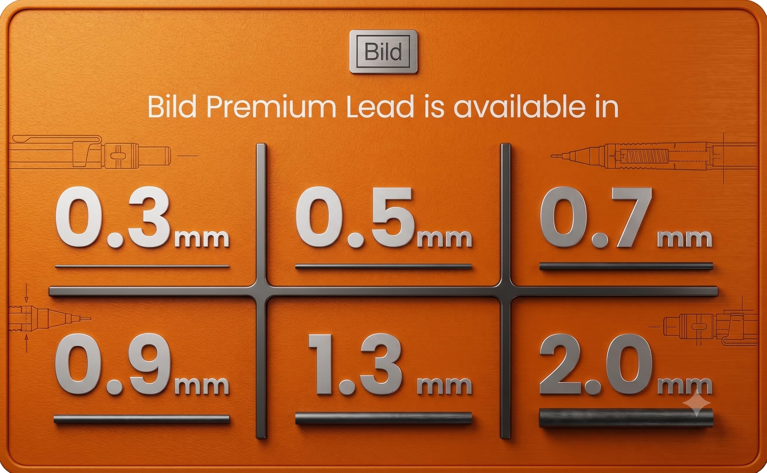 Bild Premium Druckbleistiftminen (HB Mega, 0,3 mm)