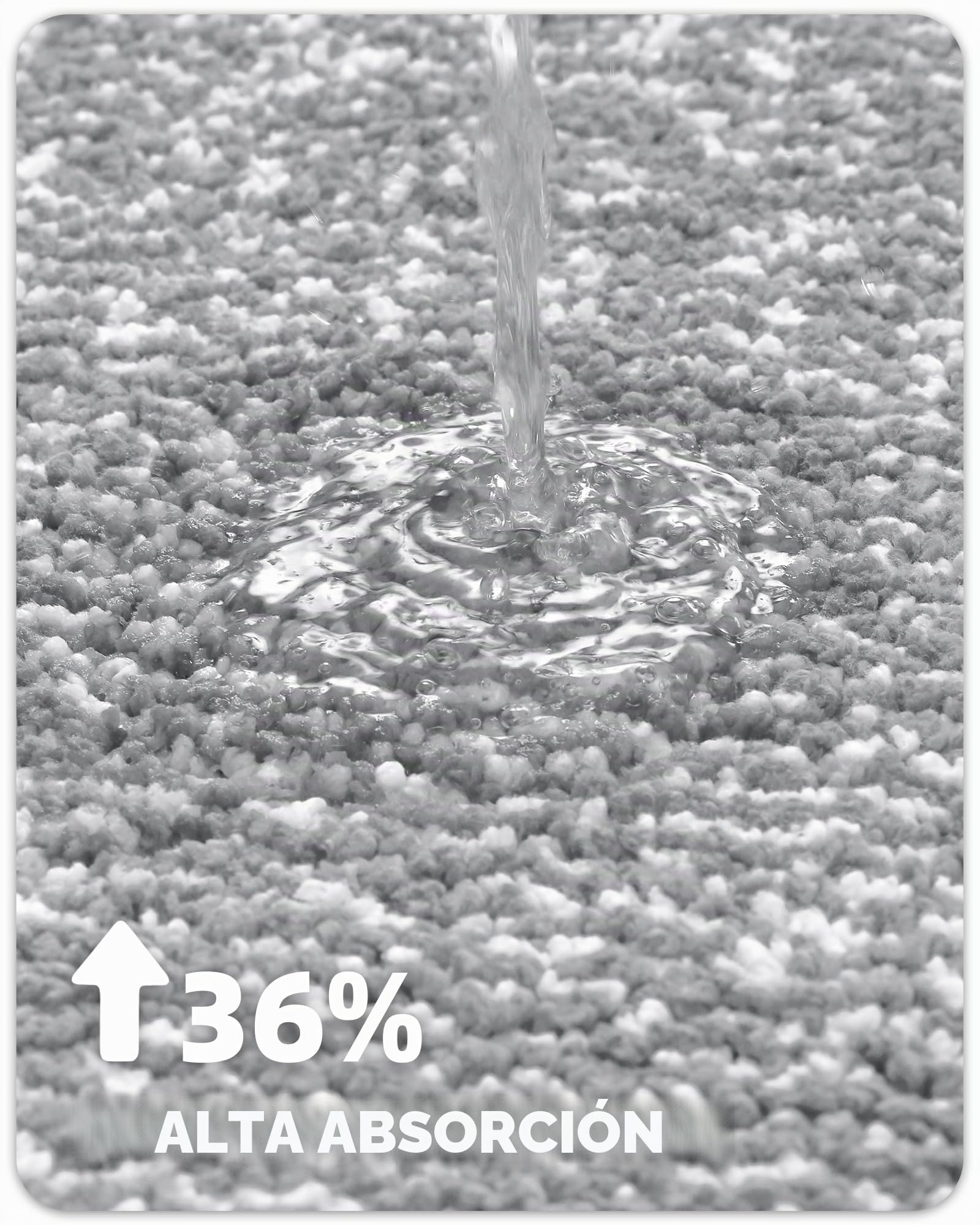 Color G Alfombra de Baño Antideslizante, Alfombrilla para Bañera,Alfombras Ducha Microfibra Suave,Alfombrillas Lavable en la Lavadora, Súper Absorbente 60 x 150 cm (Gris)
