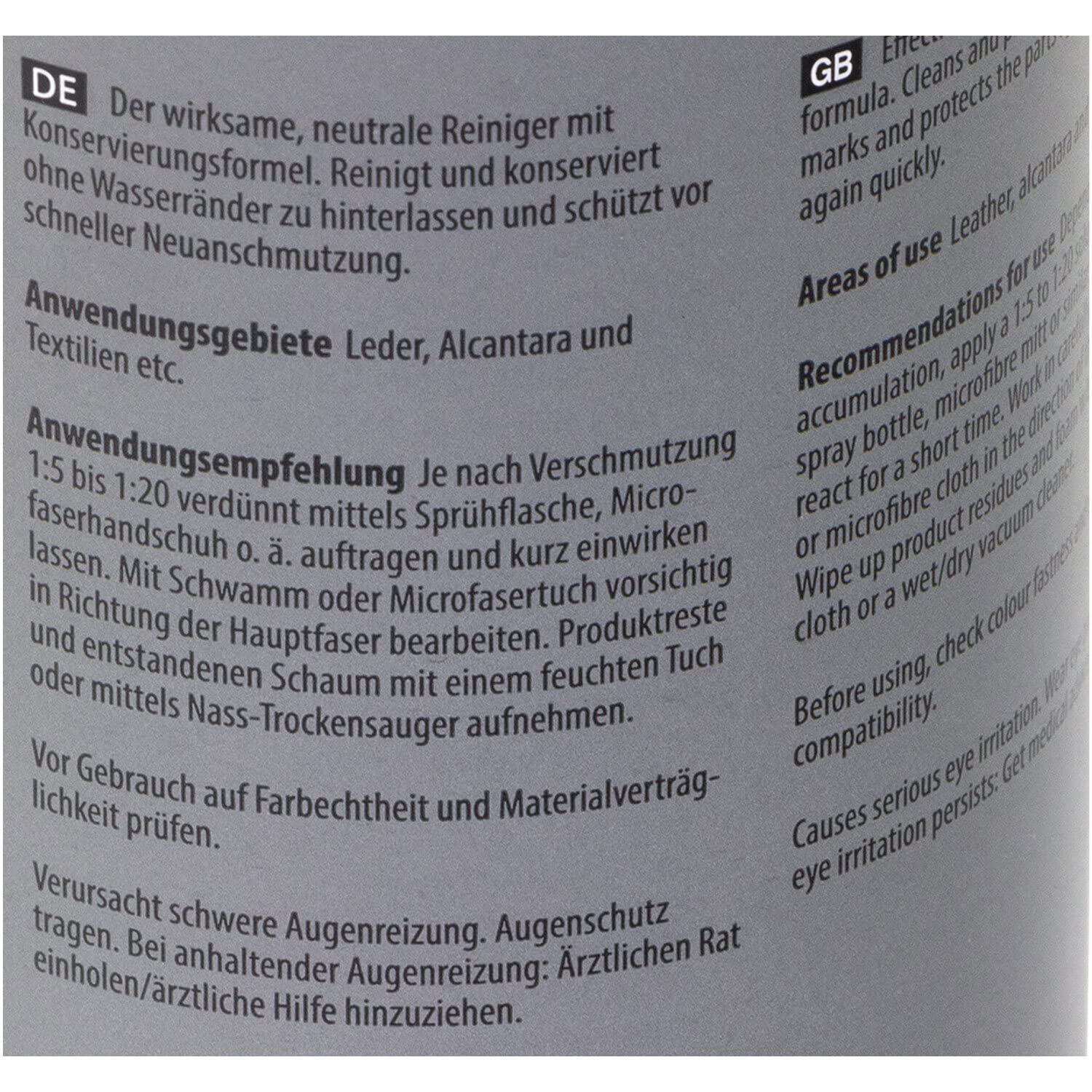 Textil-, Leder & Alcantarareiniger Pol Star Koch Chemie 4 X 1 Liter