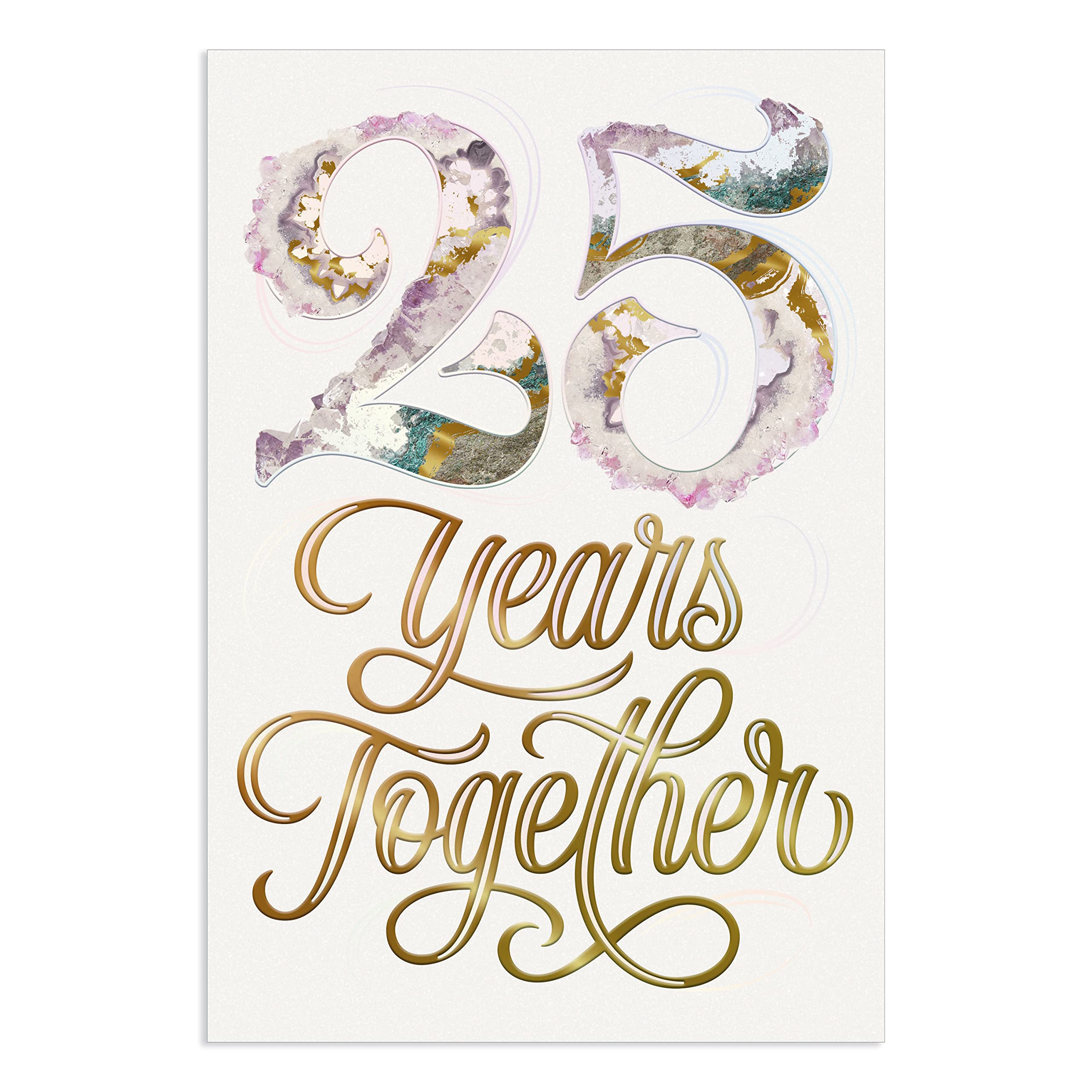Hallmark25th Anniversary Card for Couple (Here's to You Two)