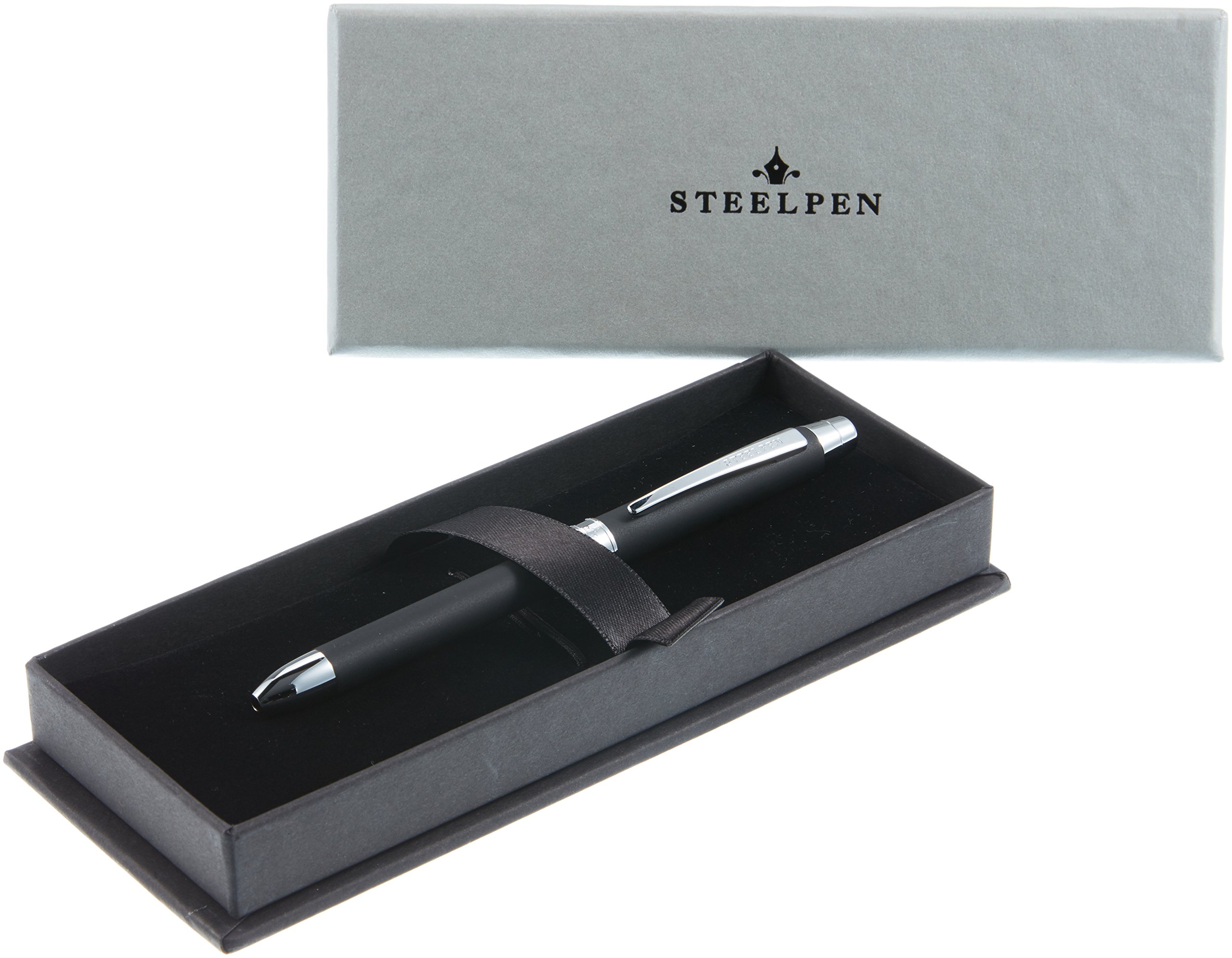 Steelpen 430-5 3 Fonksiyonlu Tükenmez Kalem Mat Siyah