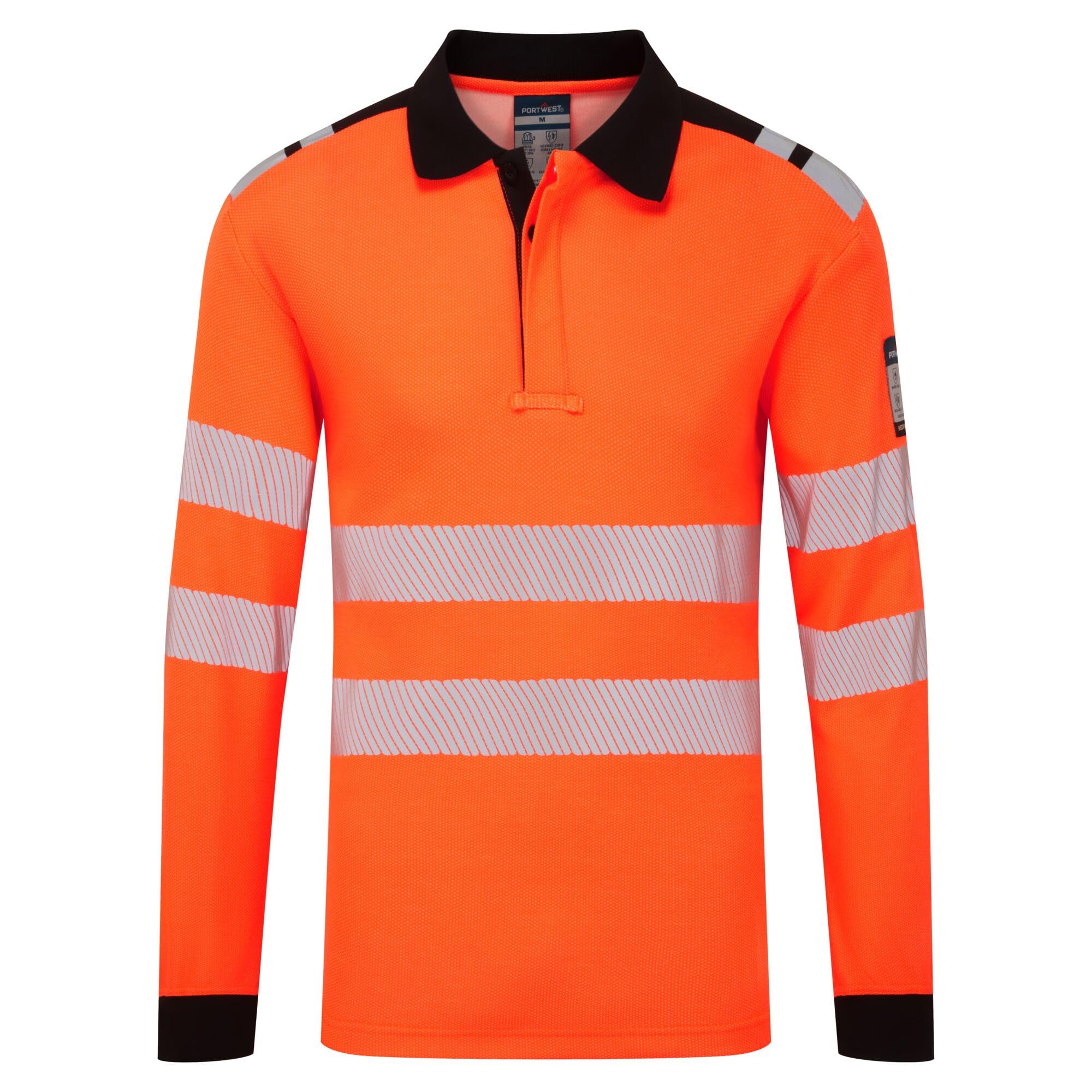 Portwest PW3 FR734 Modaflame HVO Flame Resistant Long Sleeve Polo