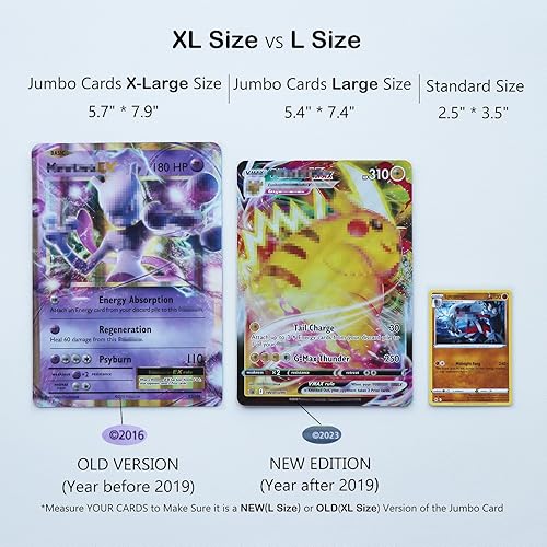 Miniatura 2 de Rayvol Fundas para tarjetas jumbo tamaño XL 5.7 x 7.9 pulgadas, fundas para tarjetas coleccionables de gran tamaño (50 unidades)