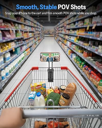 Miniatura 7 de OMOTON TP02-Pro - Soporte magnético para teléfono para vlogging, elementos esenciales para creadores de contenido con tornillo de 1/4 pulgadas